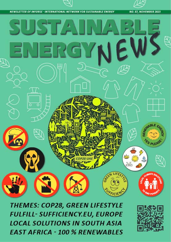 Sustainable Energy News SEN 87 November 2023 - pdf file 3.5 MB