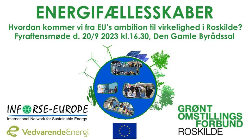 20 sept, 2023  Energif?llesskaber: Hvordan kommer vi fra EU's ambition til virklighed i Roskilde
