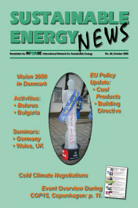 Sustainable Energy News 66, October 2009 pdf file