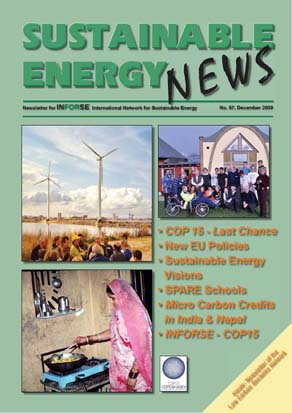 Sustainable Energy News 67, December 2009 pdf file