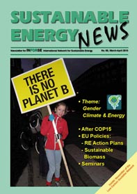Sustainable Energy News 68, March-April 2010 pdf file