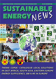 Sustainable Energy News SEN 84 November 2021 - pdf file 2.3 MB