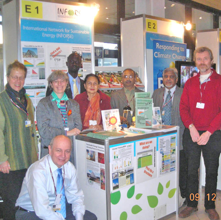 INFORSE delegates at the INFORSE Information Booth