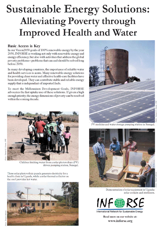 Alleviating Poverty through Improved Health and Water Poster