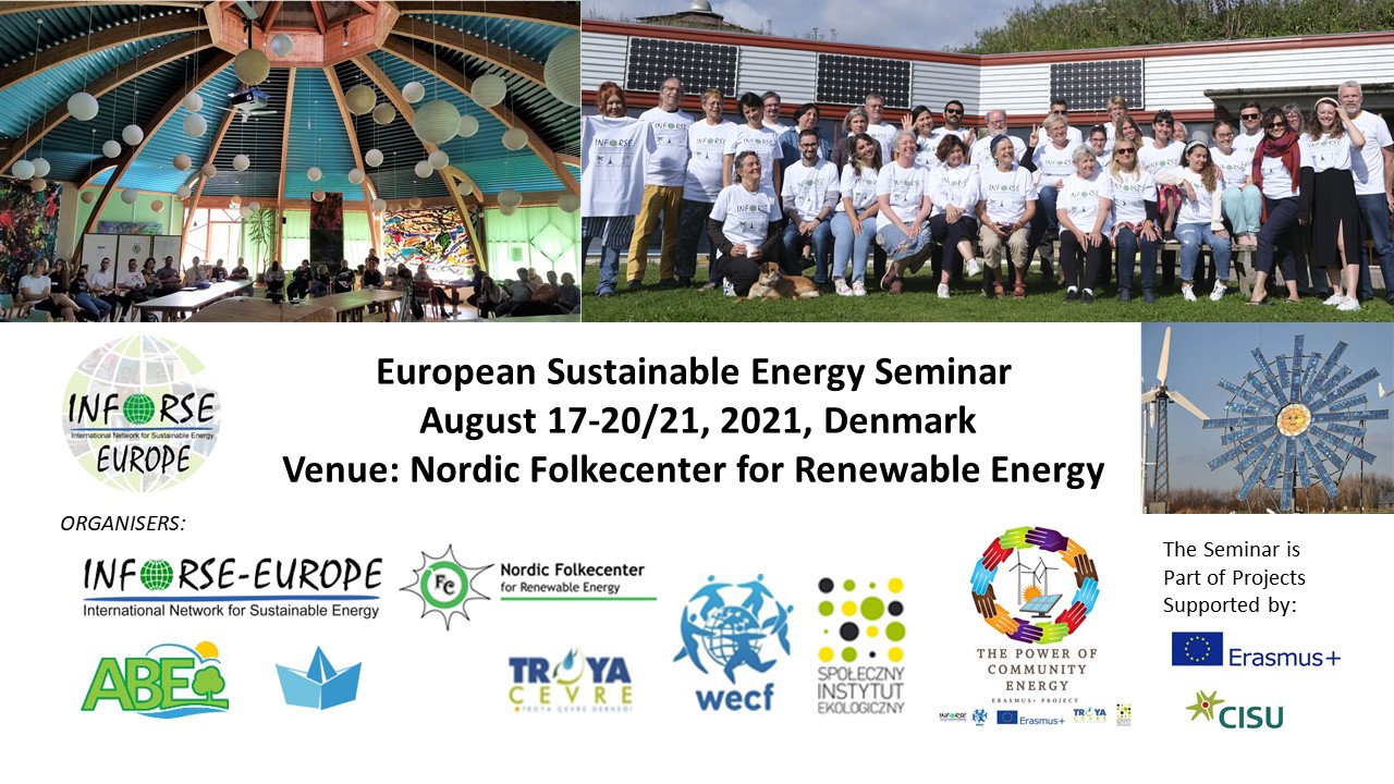 INFORSE-Europe Seminar 2021 August 17-21