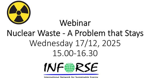Webinar Nuclear Waste - A Problem that Stays